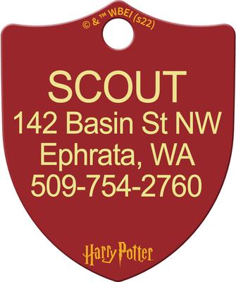 Show full view: Quick-Tag Harry Potter Gryffindor Crest Dog ID Tag slide 2 of 3