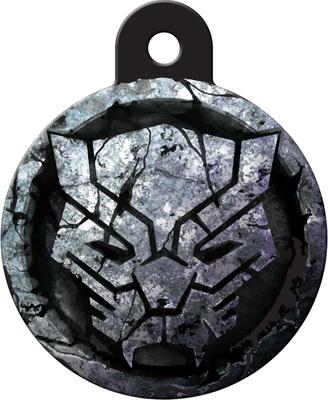 Show full view: Quick-Tag Marvel Black Panther Silver Seal Circle Dog ID Tag slide 1 of 2