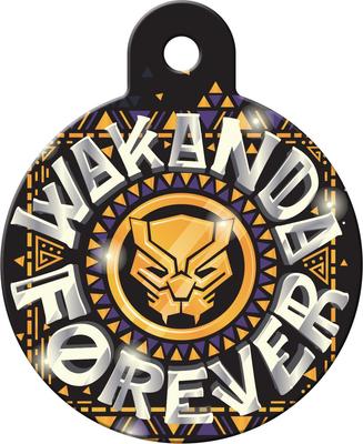 Show full view: Quick-Tag Marvel Black Panther Wakanda Forever Circle Dog ID Tag slide 1 of 2