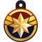 Show in main carousel: Quick-Tag Marvel Captain Marvel Circle Dog ID Tag slide 1 of 3