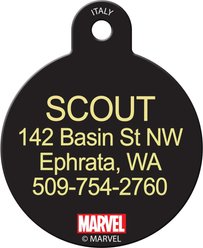 Quick-Tag Marvel Spiderman Eyes Circle Dog ID Tag slide 2 of 2
