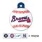 Show in main carousel: Quick-Tag MLB Circle Personalized Dog & Cat ID Tag, Large, Atlanta Braves slide 1 of 4