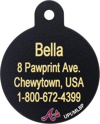 Show full view: Quick-Tag MLB Circle Personalized Dog & Cat ID Tag, Large, Atlanta Braves slide 2 of 4