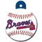 Show in main carousel: Quick-Tag MLB Circle Personalized Dog & Cat ID Tag, Large, Atlanta Braves slide 3 of 4