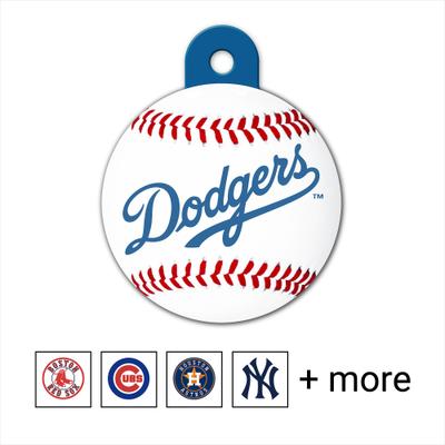 Show full view: Quick-Tag MLB Circle Personalized Dog & Cat ID Tag, Large, LA Dodgers slide 1 of 5