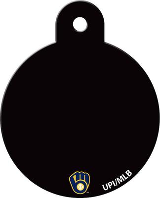 Show full view: Quick-Tag MLB Circle Personalized Dog & Cat ID Tag, Large, Milwaukee Brewers slide 2 of 5