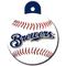 Show in main carousel: Quick-Tag MLB Circle Personalized Dog & Cat ID Tag, Large, Milwaukee Brewers slide 4 of 5