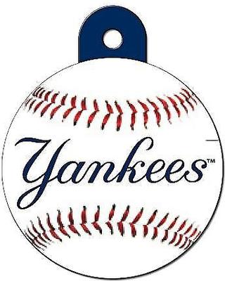 Show full view: Quick-Tag MLB Circle Personalized Dog & Cat ID Tag, Large, New York Yankees slide 3 of 4
