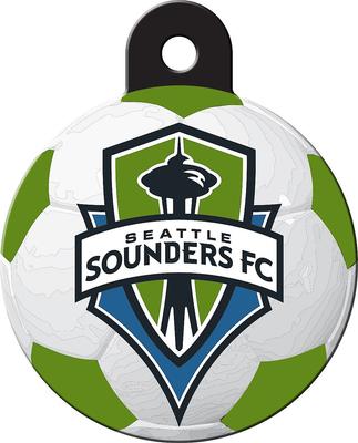 Show full view: Quick-Tag MLS Circle Personalized Dog & Cat ID Tag, Large, Seattle Sounder slide 3 of 4