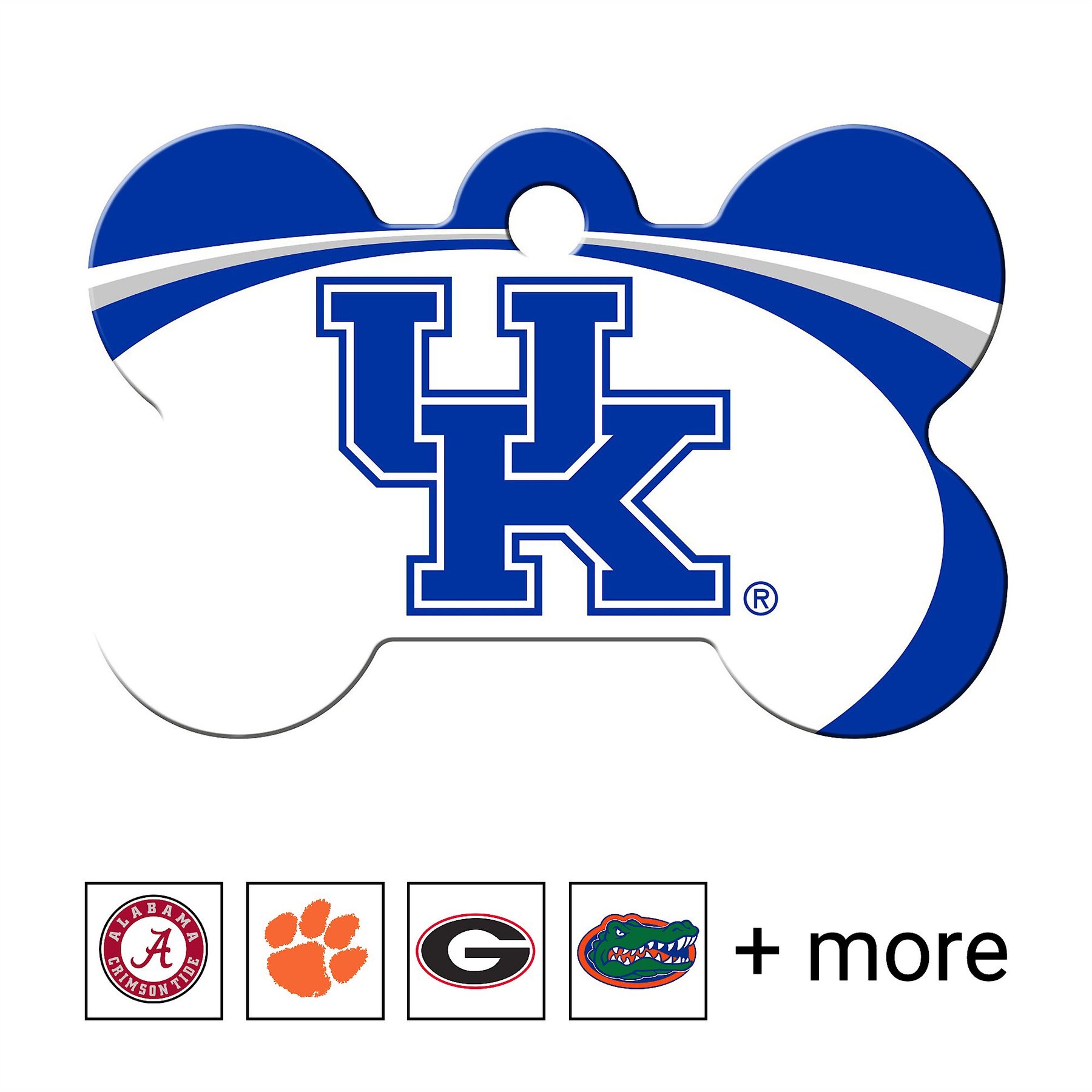 Kentucky Wildcats, NCAA Bone Dog ID Tag, Large, Quick-Tag