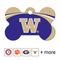 Show in main carousel: Quick-Tag NCAA Bone Personalized Dog ID Tag, Large, Washington Huskies slide 1 of 4