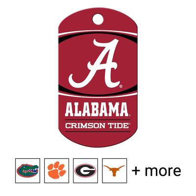 Show full view: Quick-Tag NCAA Military Personalized Dog ID Tag, Large, Alabama Crimson Tide slide 1 of 4