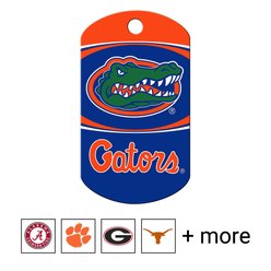 Quick-Tag NCAA Military Personalized Dog ID Tag, Large, Florida Gators