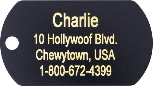 Show full view: Quick-Tag NCAA Military Personalized Dog ID Tag, Large, Texas A&M Aggies slide 2 of 4