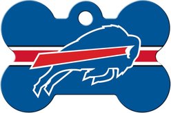 Quick-Tag NFL Bone Personalized Dog ID Tag, Large, Buffalo Bills