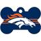 Show in main carousel: Quick-Tag NFL Bone Personalized Dog ID Tag, Large, Denver Broncos slide 1 of 4