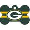 Show in main carousel: Quick-Tag NFL Bone Personalized Dog ID Tag, Large, Green Bay Packers slide 1 of 4