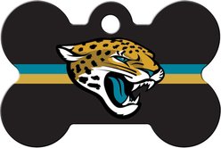 Quick-Tag NFL Bone Personalized Dog ID Tag, Large, Jacksonville Jaguars