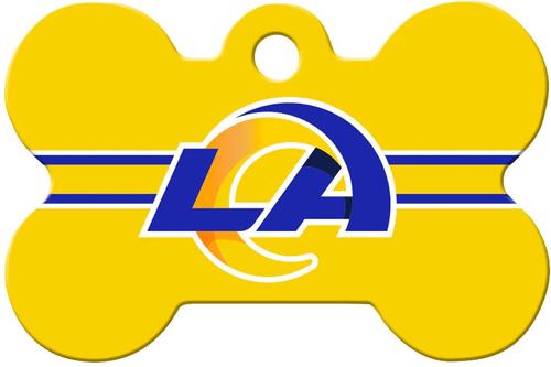 Show full view: Quick-Tag NFL Bone Personalized Dog ID Tag, Large, LA Rams slide 1 of 4