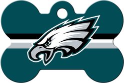 Quick-Tag NFL Bone Personalized Dog ID Tag, Large, Philadelphia Eagles slide 1 of 3