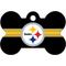 Show in main carousel: Quick-Tag NFL Bone Personalized Dog ID Tag, Large, Pittsburgh Steelers slide 4 of 5