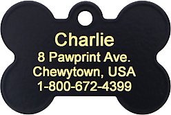 Quick-Tag NFL Bone Personalized Dog ID Tag, Large, Raiders slide 2 of 3