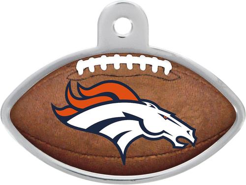 Show full view: Quick-Tag NFL Football Personalized Dog & Cat ID Tag, Large, Denver Broncos slide 3 of 4