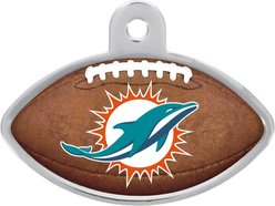 Quick-Tag NFL Football Personalized Dog & Cat ID Tag, Large, Miami Dolphins