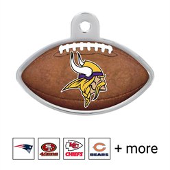 Quick-Tag NFL Football Personalized Dog & Cat ID Tag, Large, Minnesota Vikings