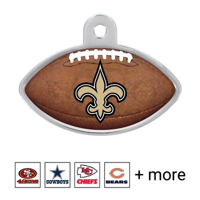 Show full view: Quick-Tag NFL Football Personalized Dog & Cat ID Tag, Large, New Orleans Saints slide 1 of 4
