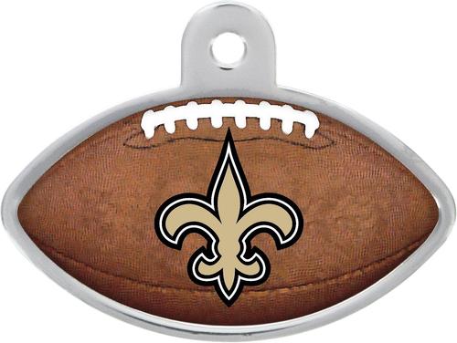 Show full view: Quick-Tag NFL Football Personalized Dog & Cat ID Tag, Large, New Orleans Saints slide 3 of 4
