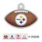 Show in main carousel: Quick-Tag NFL Football Personalized Dog & Cat ID Tag, Large, Pittsburgh Steelers slide 1 of 4