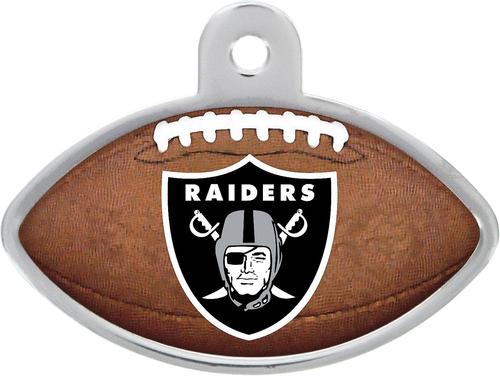 Show full view: Quick-Tag NFL Football Personalized Dog & Cat ID Tag, Large, Raiders slide 3 of 4