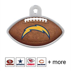 Quick-Tag NFL Football Personalized Dog & Cat ID Tag, Large, San Diego Chargers slide 1 of 3