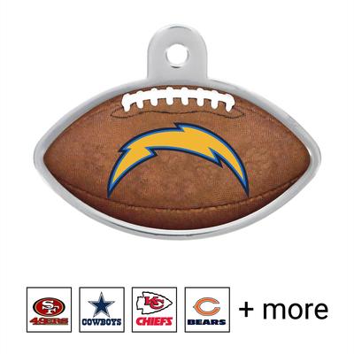 Show full view: Quick-Tag NFL Football Personalized Dog & Cat ID Tag, Large, San Diego Chargers slide 1 of 4