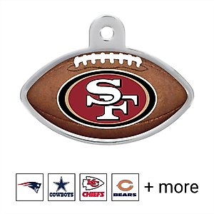 Quick-Tag NFL Football Personalized Dog & Cat ID Tag, Large, San Francisco 49ers