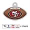 Show in main carousel: Quick-Tag NFL Football Personalized Dog & Cat ID Tag, Large, San Francisco 49ers slide 1 of 5