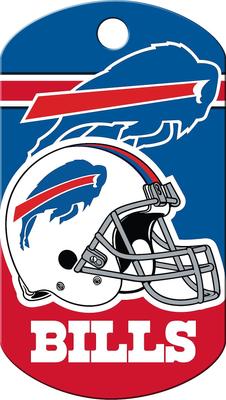 Show full view: Quick-Tag NFL Military Personalized Dog ID Tag, Large, Buffalo Bills slide 3 of 4