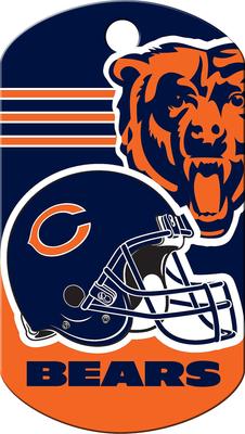 Show full view: Quick-Tag NFL Military Personalized Dog ID Tag, Large, Chicago Bears slide 4 of 5