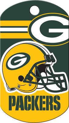 Show full view: Quick-Tag NFL Military Personalized Dog ID Tag, Large, Green Bay Packers slide 3 of 4