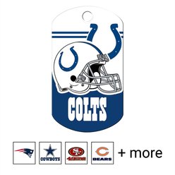 Quick-Tag NFL Military Personalized Dog ID Tag, Large, Indianapolis Colts