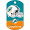 Show in main carousel: Quick-Tag NFL Military Personalized Dog ID Tag, Large, Miami Dolphins slide 3 of 4