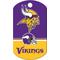 Show in main carousel: Quick-Tag NFL Military Personalized Dog ID Tag, Large, Minnesota Vikings slide 3 of 4
