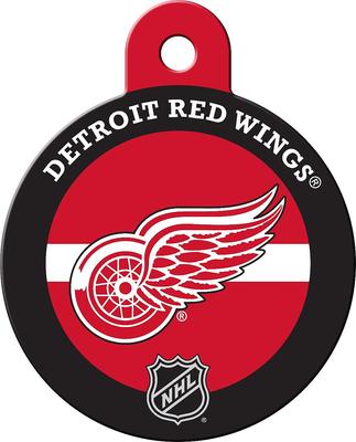 Show full view: Quick-Tag NHL Circle Personalized Dog & Cat ID Tag, Large, Detroit Red Wings slide 4 of 5