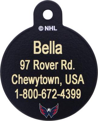 Show full view: Quick-Tag NHL Circle Personalized Dog & Cat ID Tag, Large, Washington Capitals slide 2 of 4