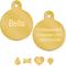 Show in main carousel: Quick-Tag Personalized Dog & Cat ID Tag, Metallic Gold, Large Circle slide 1 of 5