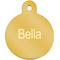 Show in main carousel: Quick-Tag Personalized Dog & Cat ID Tag, Metallic Gold, Large Circle slide 2 of 5