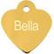 Show in main carousel: Quick-Tag Personalized Dog & Cat ID Tag, Metallic Gold, Small Heart slide 2 of 5