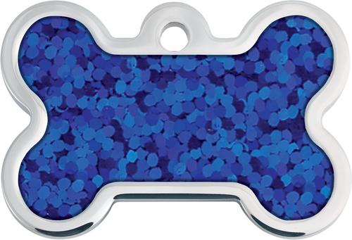 Show full view: Quick-Tag Personalized Dog ID Tag, Blue Hologram slide 3 of 6