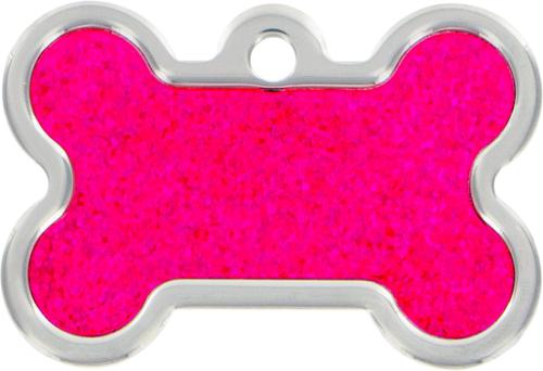 Show full view: Quick-Tag Personalized Dog ID Tag, Pink Hologram slide 2 of 5